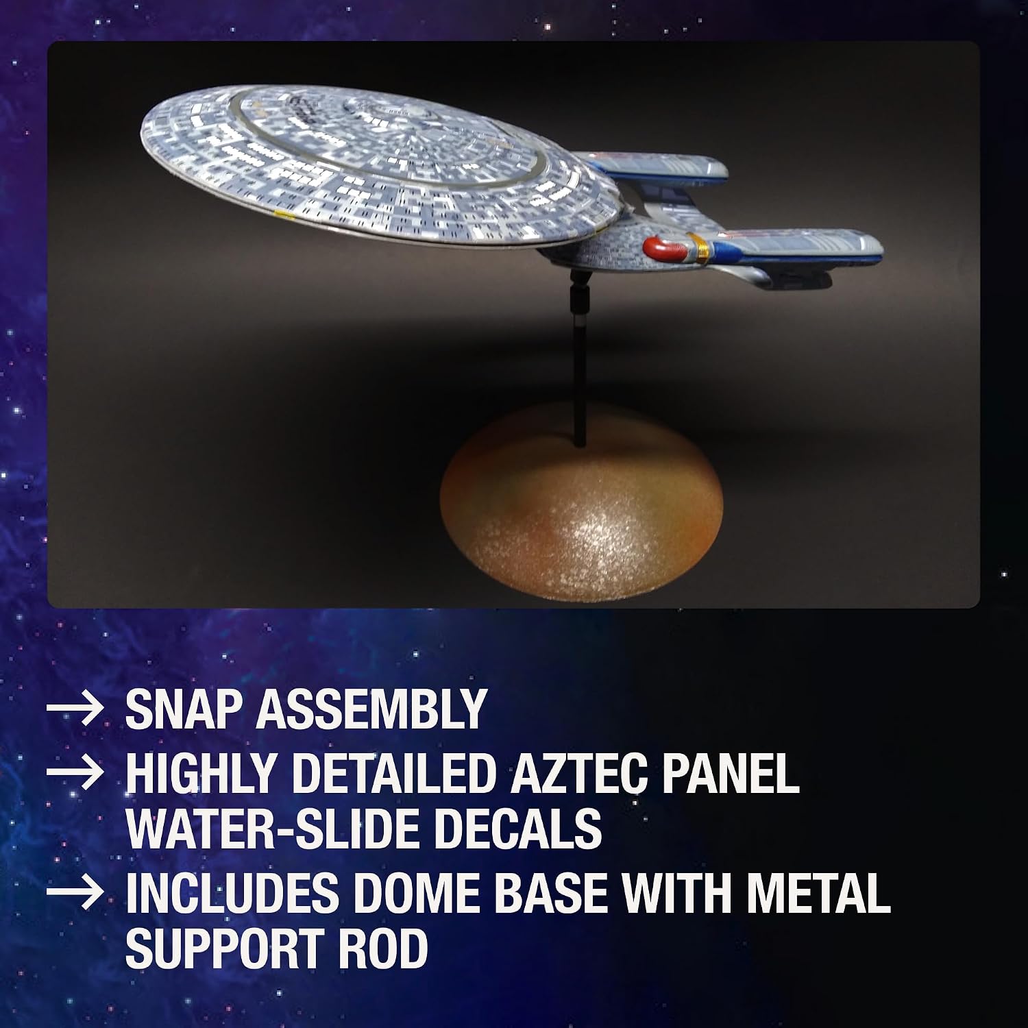 Thumbnail 2 de AMT AMT1126 新スタートレック NCC-1701D プラモデル 1/2500スケール・接着剤不要