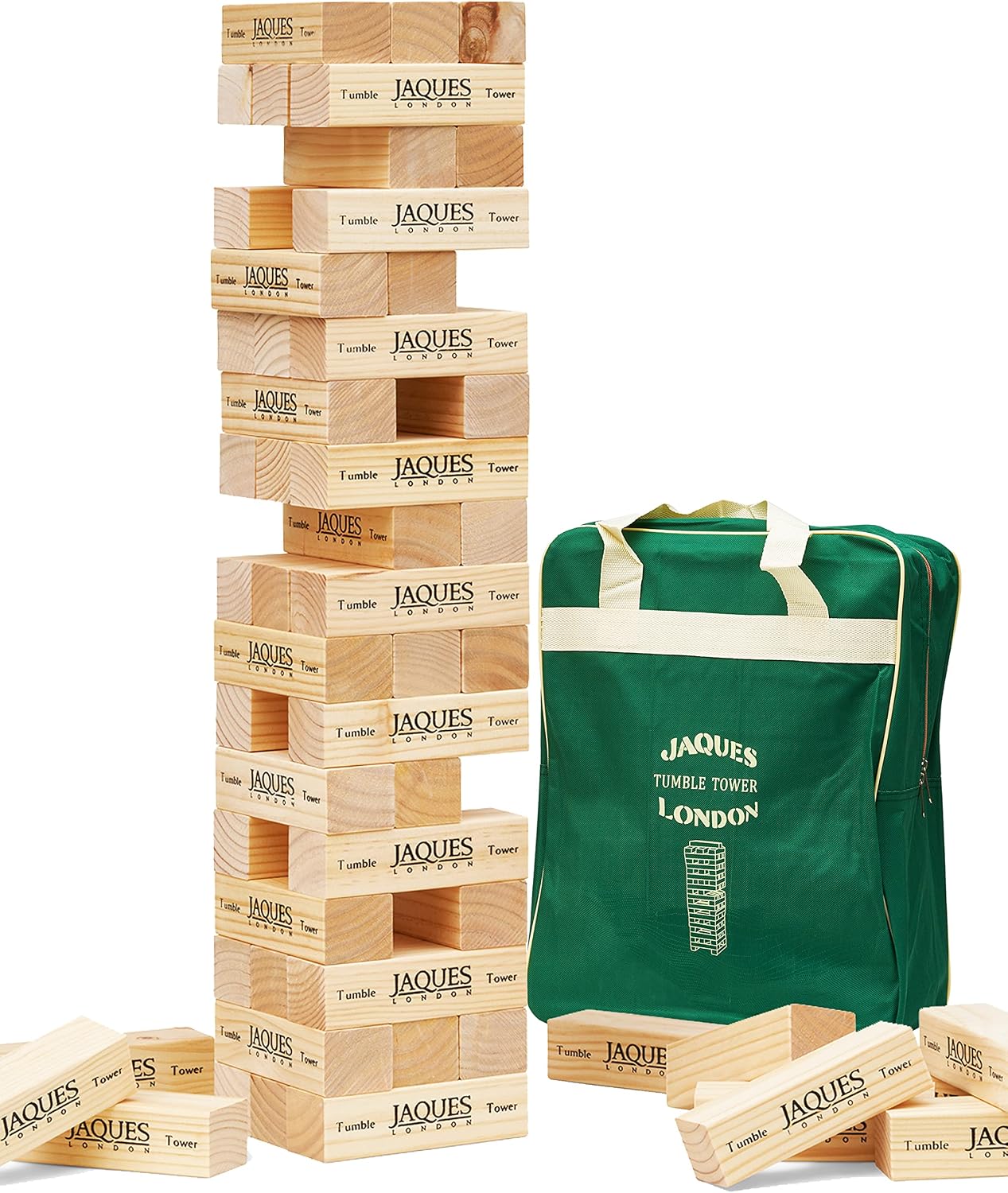 Detalle de Ultimate XL! Tumble Tower by Jaques Of London – Giant 5ft Tall Block Game