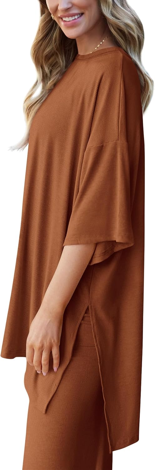 Thumbnail 3 de PRETTYGARDEN Two Piece Sets for Women: Summer Lounge Set with Two-Piece Knit Tracksuit