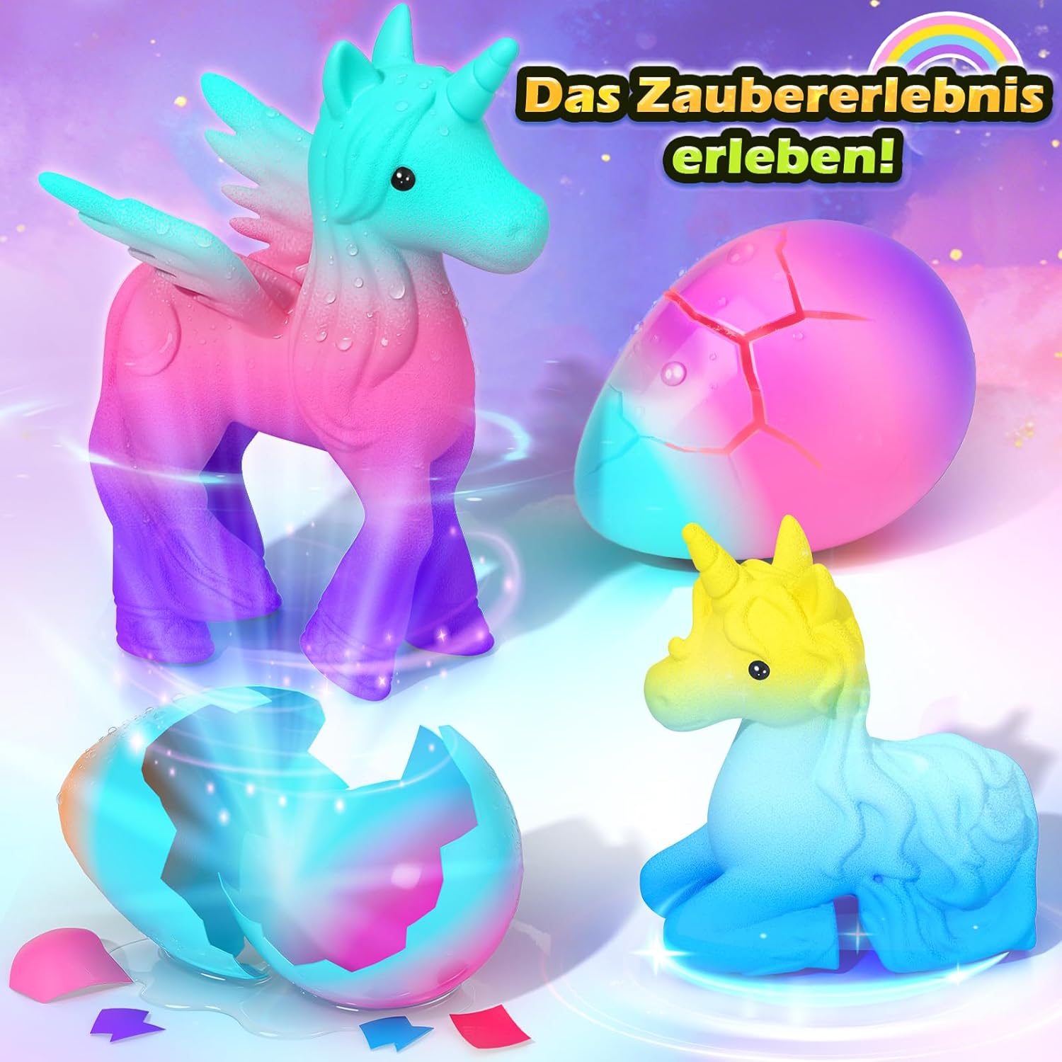 Thumbnail 6 de Einhorn Schlüpft Regenbogeneier 6er Set 🐣