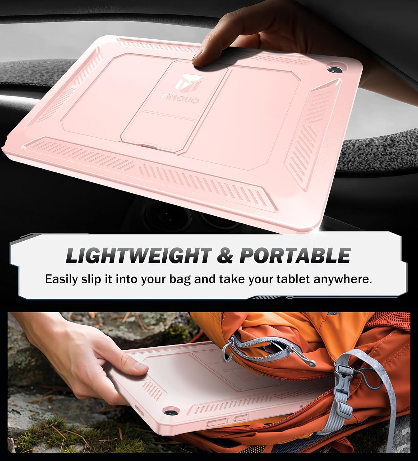 Thumbnail 6 de TiMOVO Pink Case for Galaxy Tab A11+ 11-inch with PET Screen Protector & Kickstand