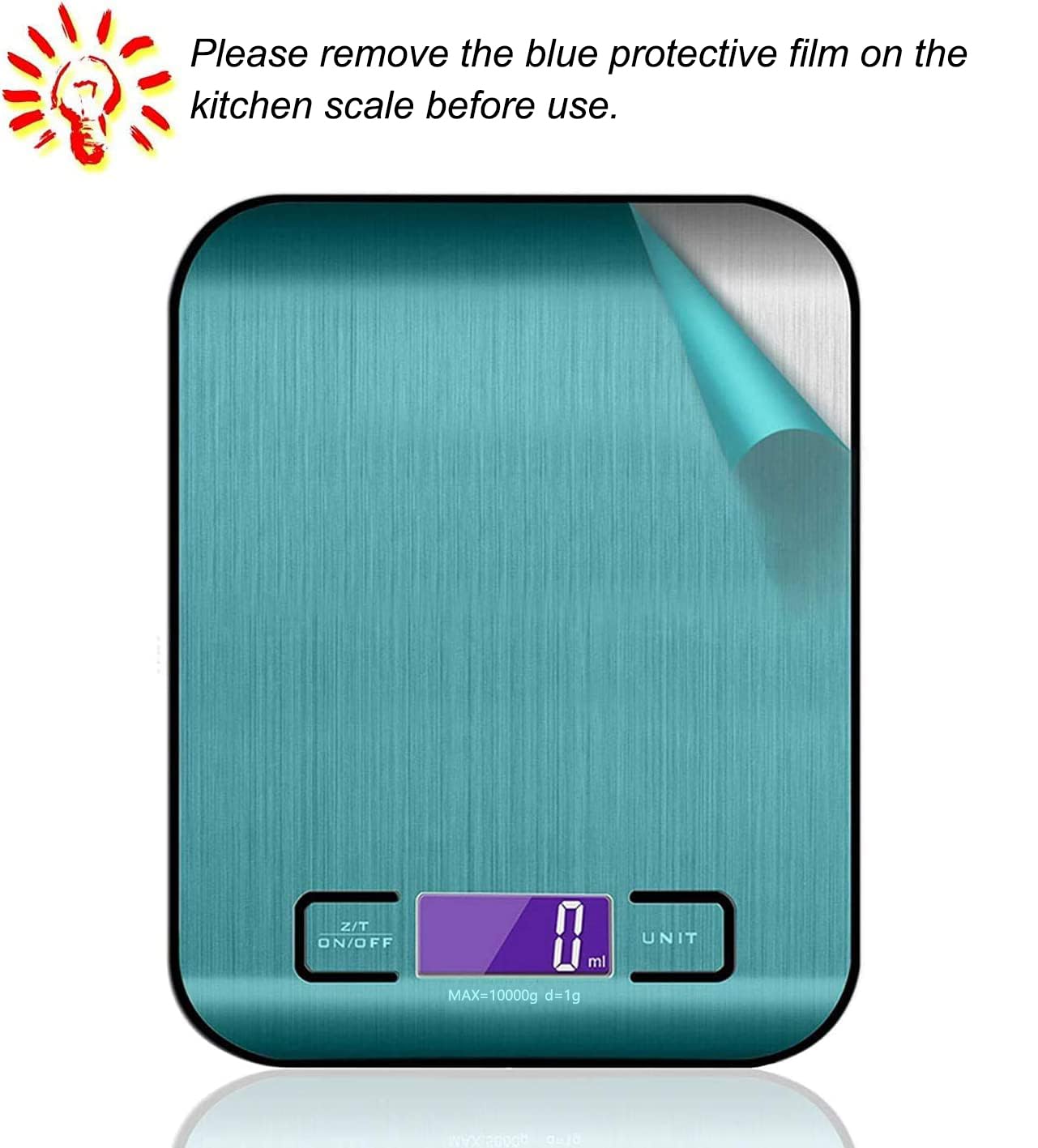 Thumbnail 1 de Bilancia da Cucina Digitale 10 kg in Acciaio Inox – Tara, Display LCD, Elegante e Ultra Sottile