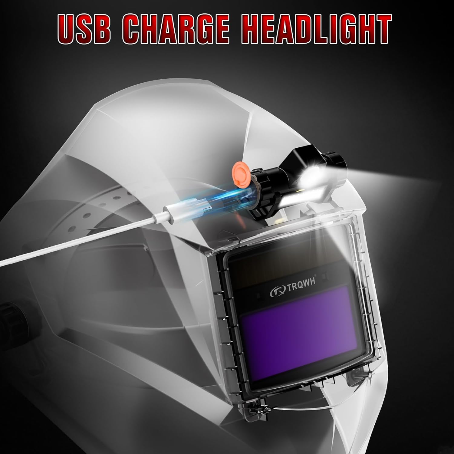 Thumbnail 6 de TRQWH Auto-Darkening Welding Helmet KTS-HD94 with True-Color Lens, Wide View & Auto-Darkening