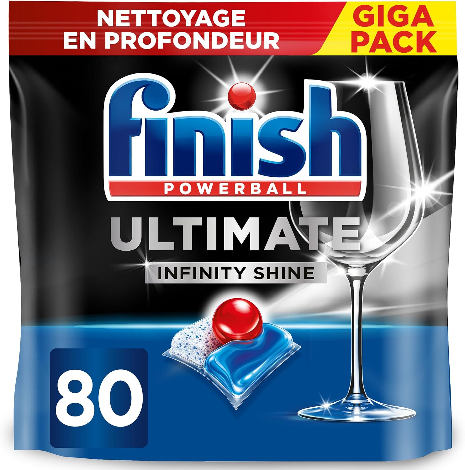 Detalle de Finish Ultimate Infinity Shine 80 capsules