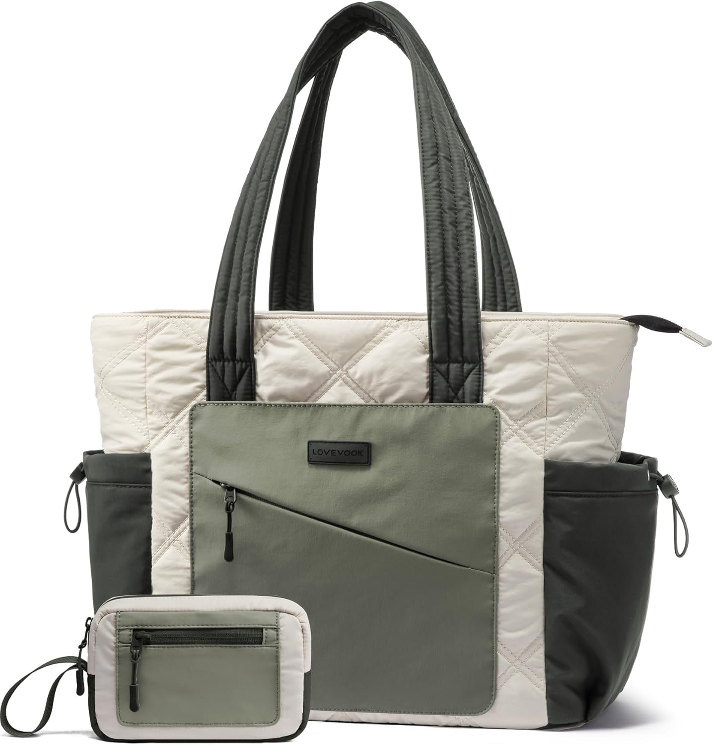 Detalle de LOVEVOOK Shopper Tasche Damen Groß – Leichte Arbeitstasche, ideal für Uni, Büro und Reisen