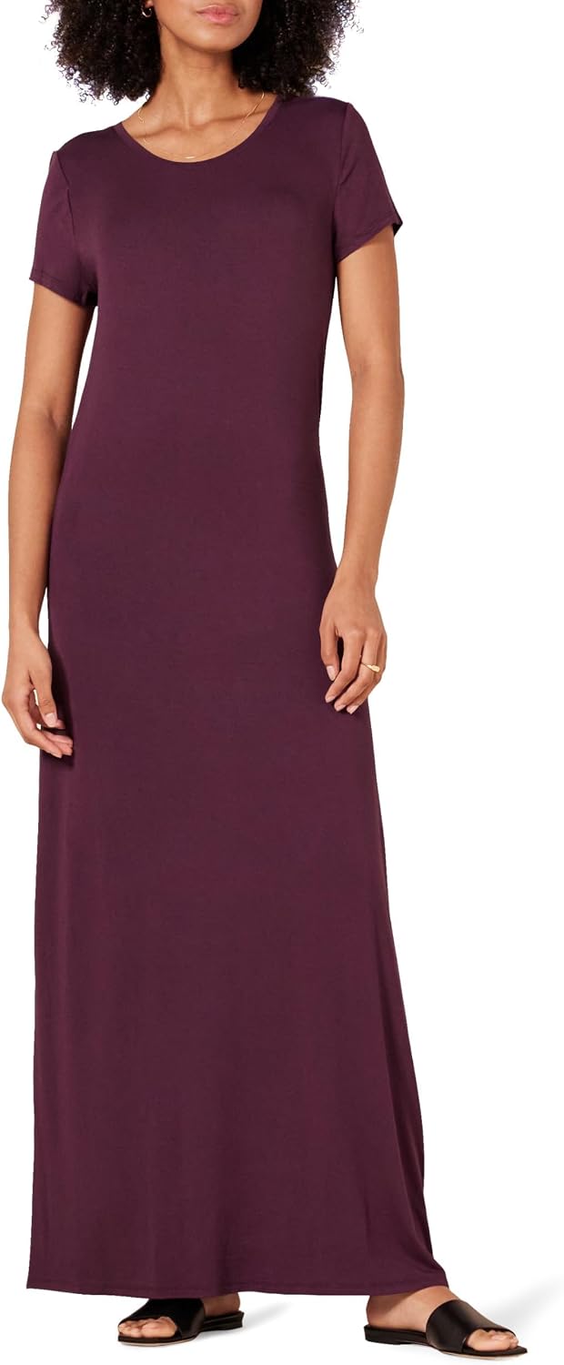 Detalle 2 de Amazon Essentials Short-Sleeve Maxi Dress, 134.6 cm