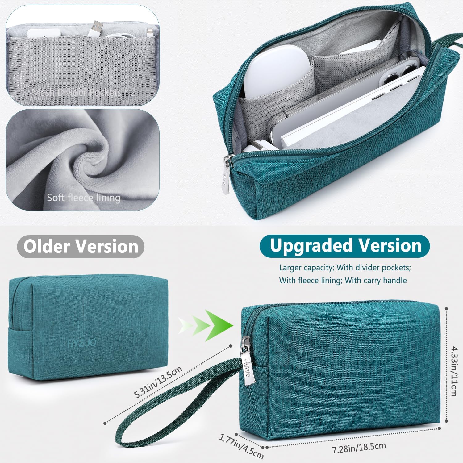 Thumbnail 4 de HYZUO Laptoptasche Set 13 Zoll, Dunkelgrün