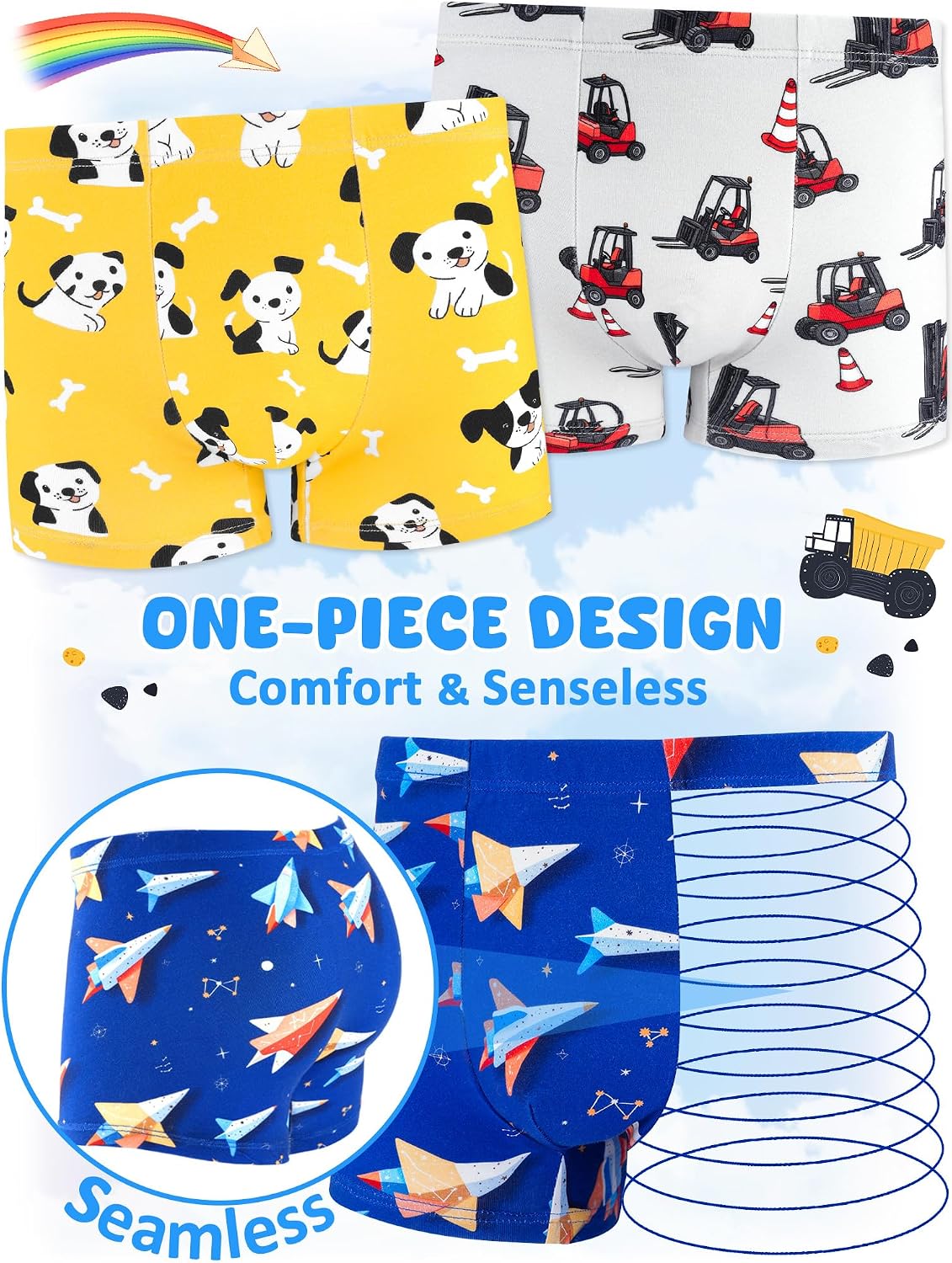 Detalle 2 de BliBliTaTa Boys Boxer Briefs 6-Pack