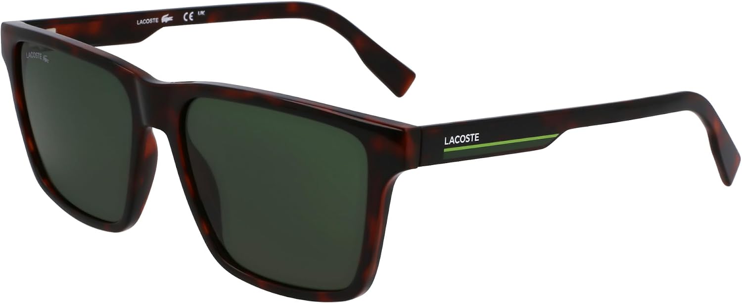 Detalle de Lunettes de soleil Lacoste L6039s N Sunglasses Homme – monture Havana, taille 57