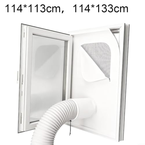 Detalle 2 de Fauhapyway Fensterabdichtung für Klimageräte – Dichtstoff für Schiebefenster, 114x133 cm (L-114 × 133 cm)
