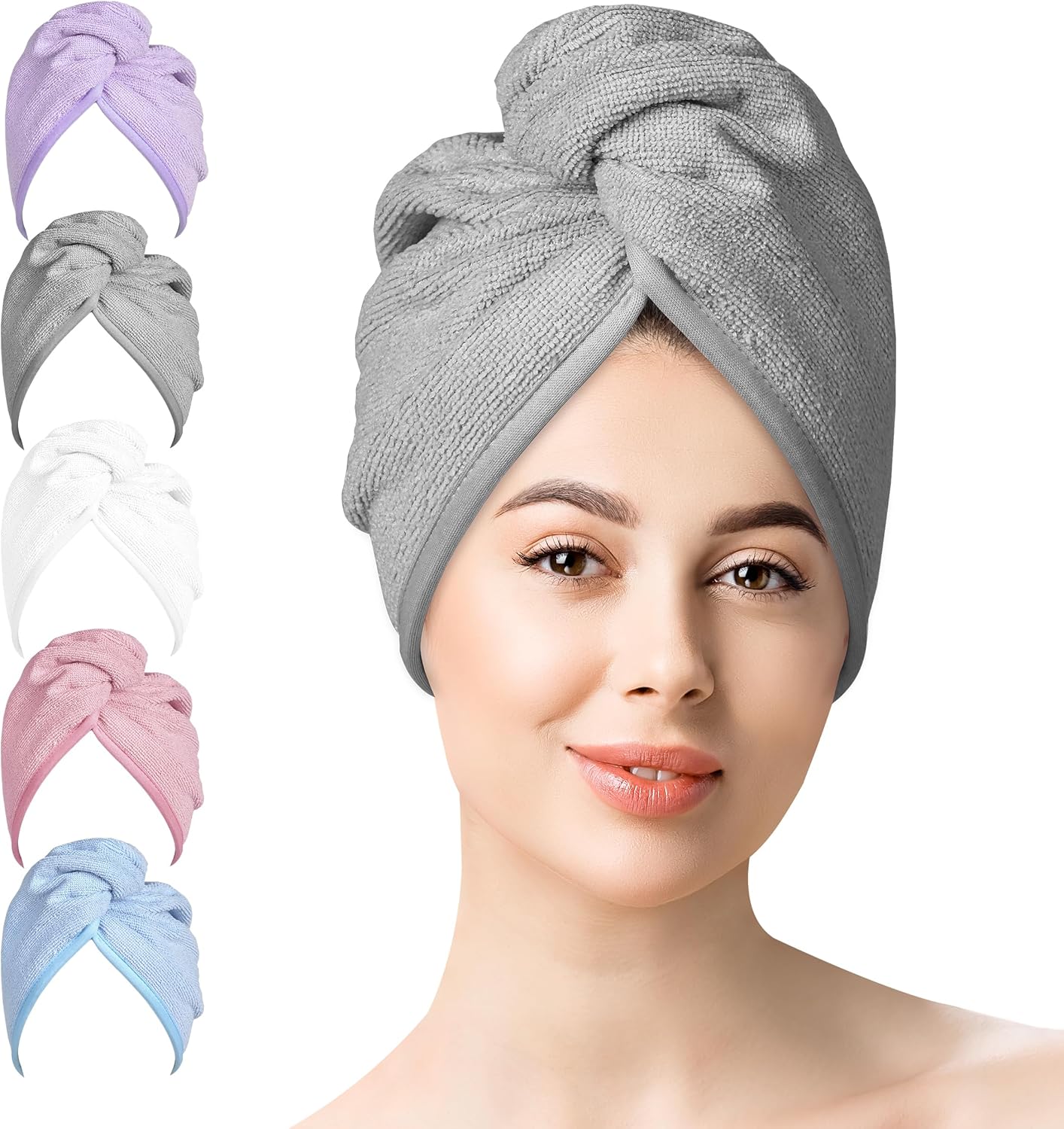 Microfiber Hair Towel 10x26 🧖♀