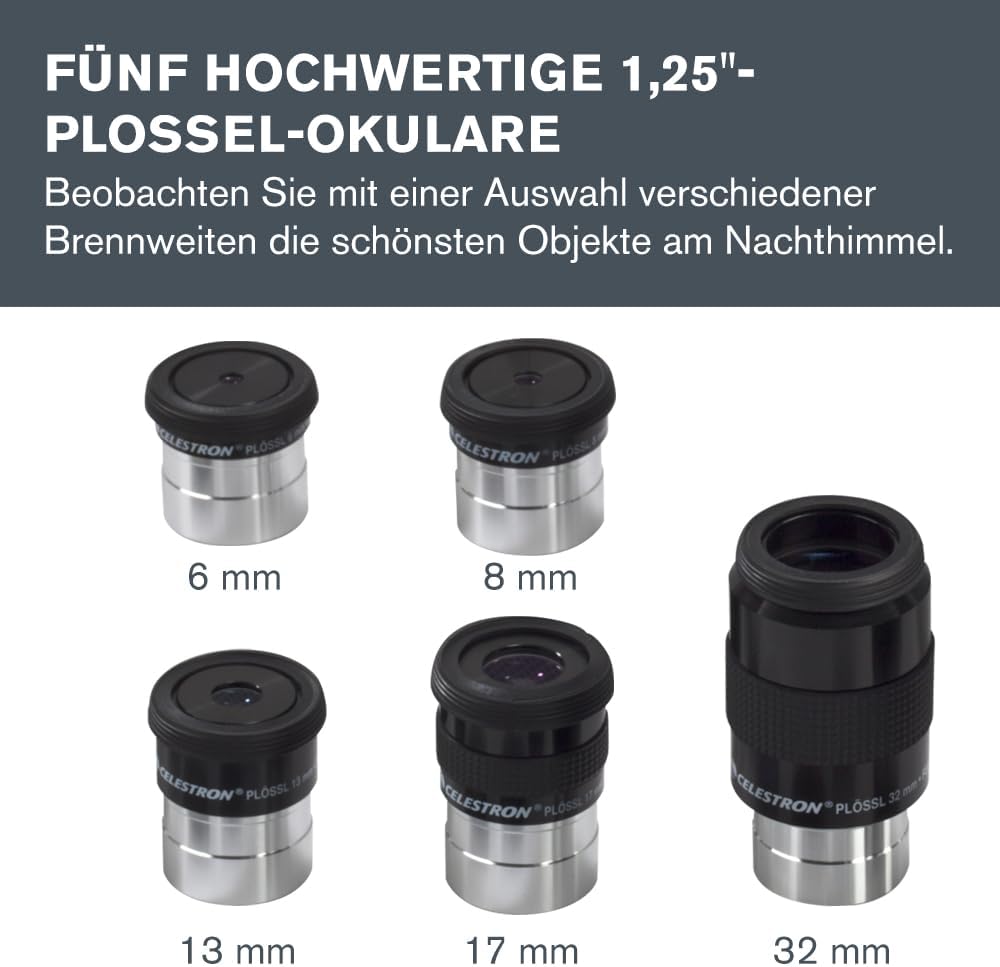 Thumbnail 1 de Celestron 94303 1,25 Zoll Okular- und Filterset (14-teiliges Set) mit Metall-Etui
