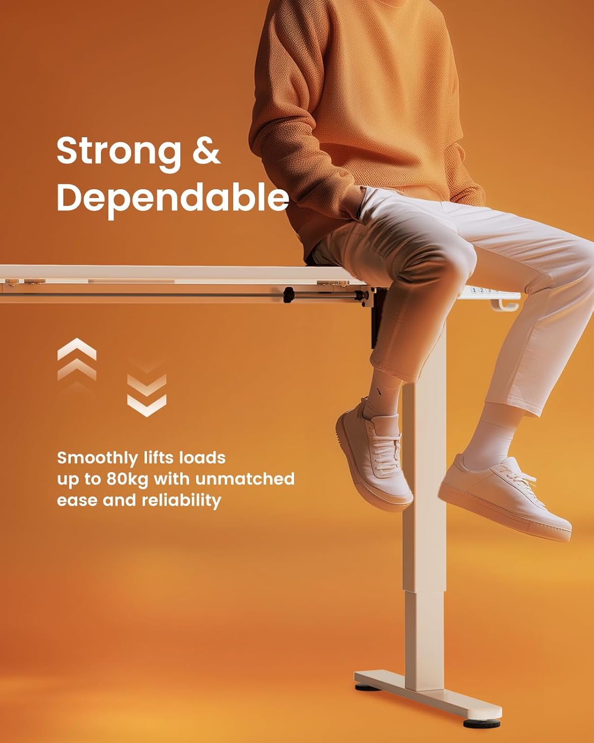 Thumbnail 6 de ErGear Electric Standing Desk 140 x 70cm with 4 Memory Presets