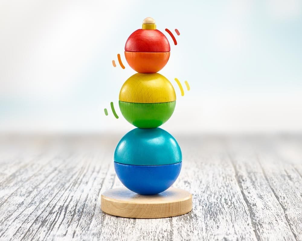 Detalle 2 de Selecta 62002 Kugel Stapelturm – Holzspielzeug, 16 cm, Bunt