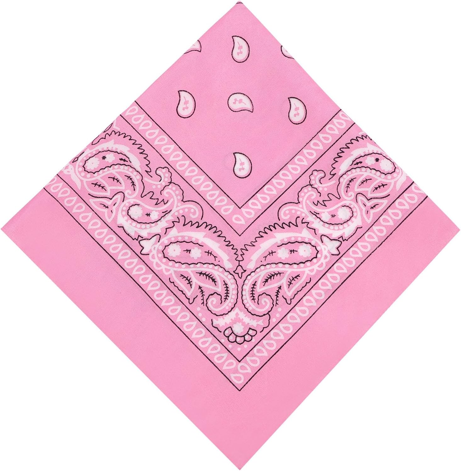 Thumbnail 5 de Aomig Set di 12 Bandane Colorate Multicolori 55x55 cm – Fazzoletti versatili per testa, collo, polso e cravatta