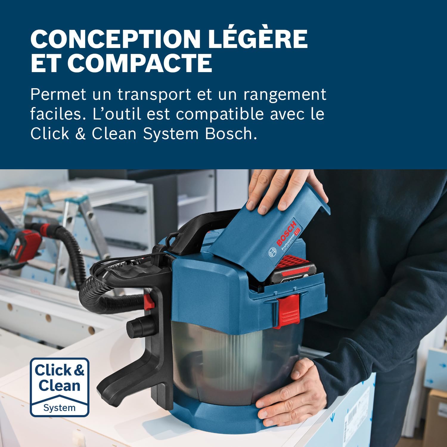 Thumbnail 2 de Bosch Professional GAS 18V-10 L aspirateur industriel 🧹