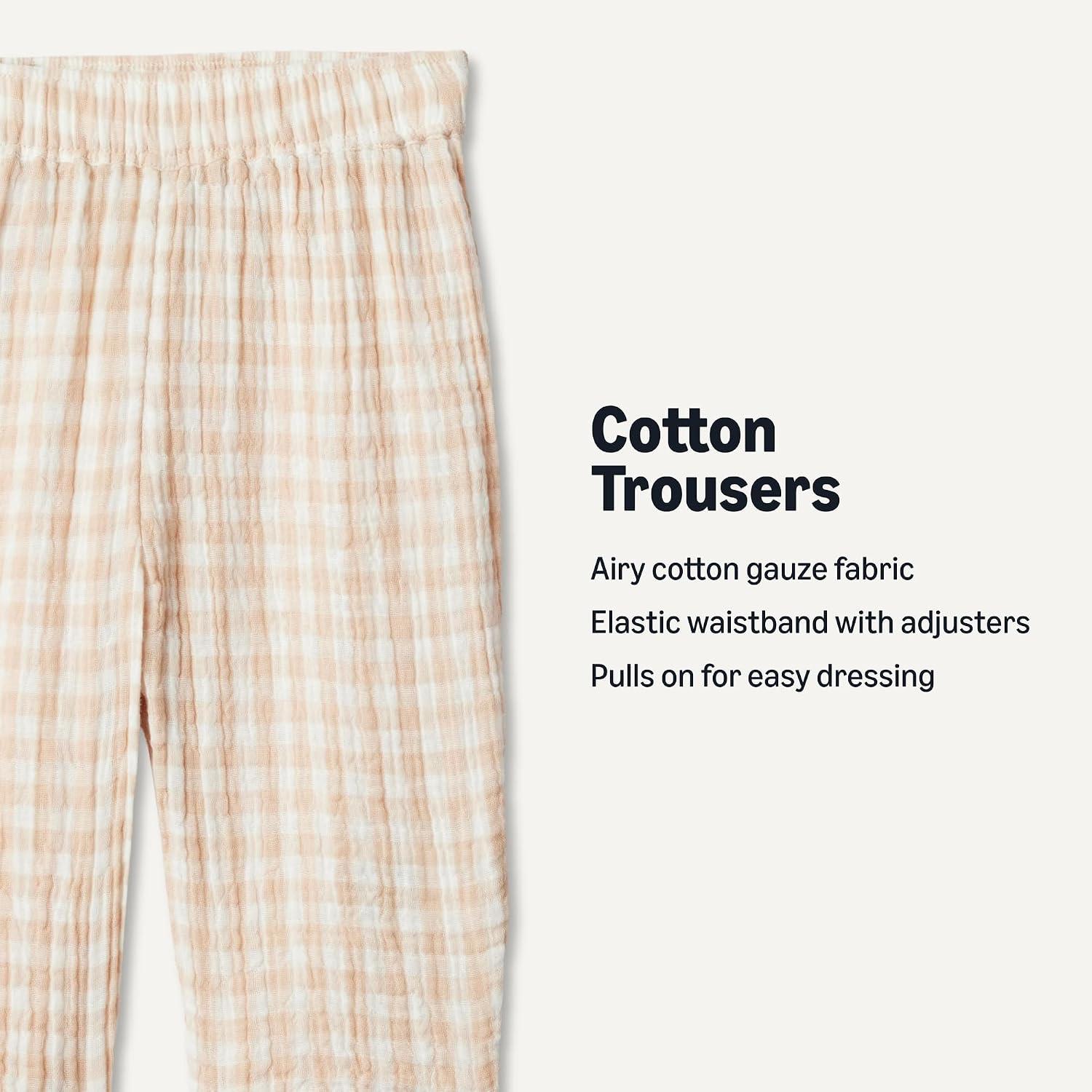 Thumbnail 1 de Amazon Essentials x Sofia Grainge Unisex Toddlers and Babies' Cotton Gauze Adjustable Trousers