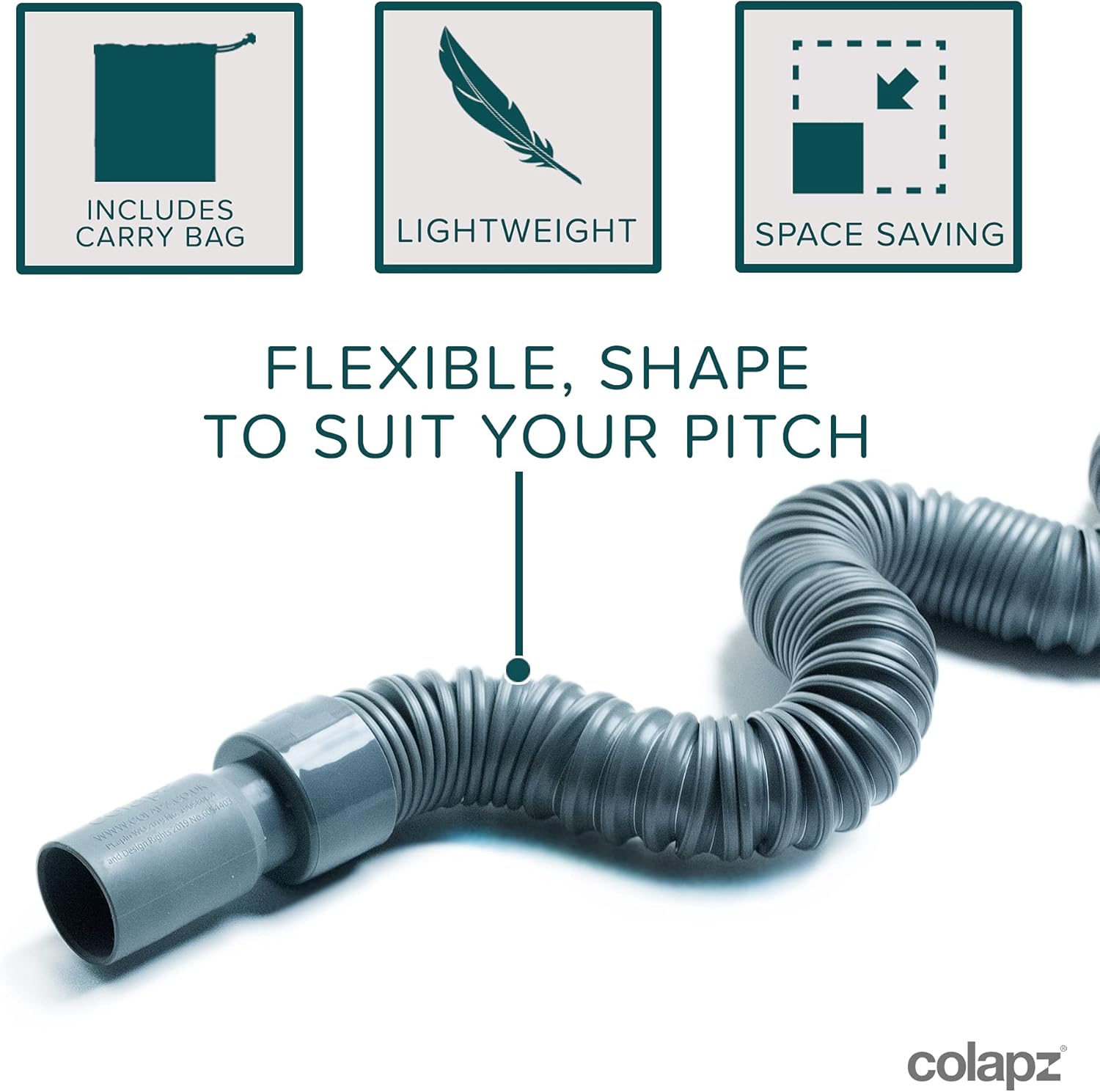 Detalle de Colapz Caravan Accessories Bundle – Collapsible Waste Pipe System for Caravans