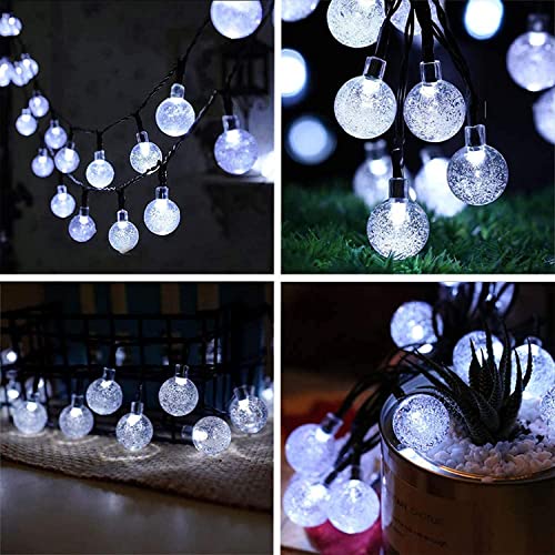 Detalle de Lezonic Solar Garden Lights Outdoor: 50 LED 7m Solar String Lights