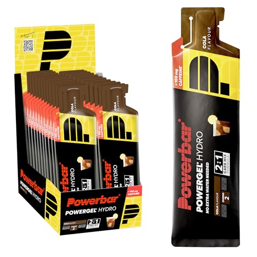 Detalle de Powerbar PowerGel Hydro Cola mit Koffein – 24x67 ml für Ausdauertraining