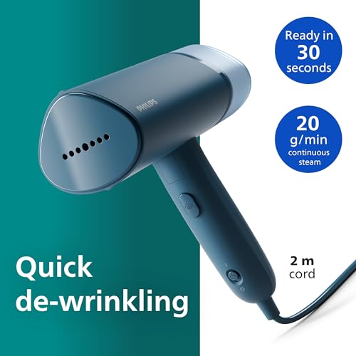Thumbnail 2 de Philips Handheld Garment Steamer 3000 Series - 1000W, 20 g/min, Great for Travel
