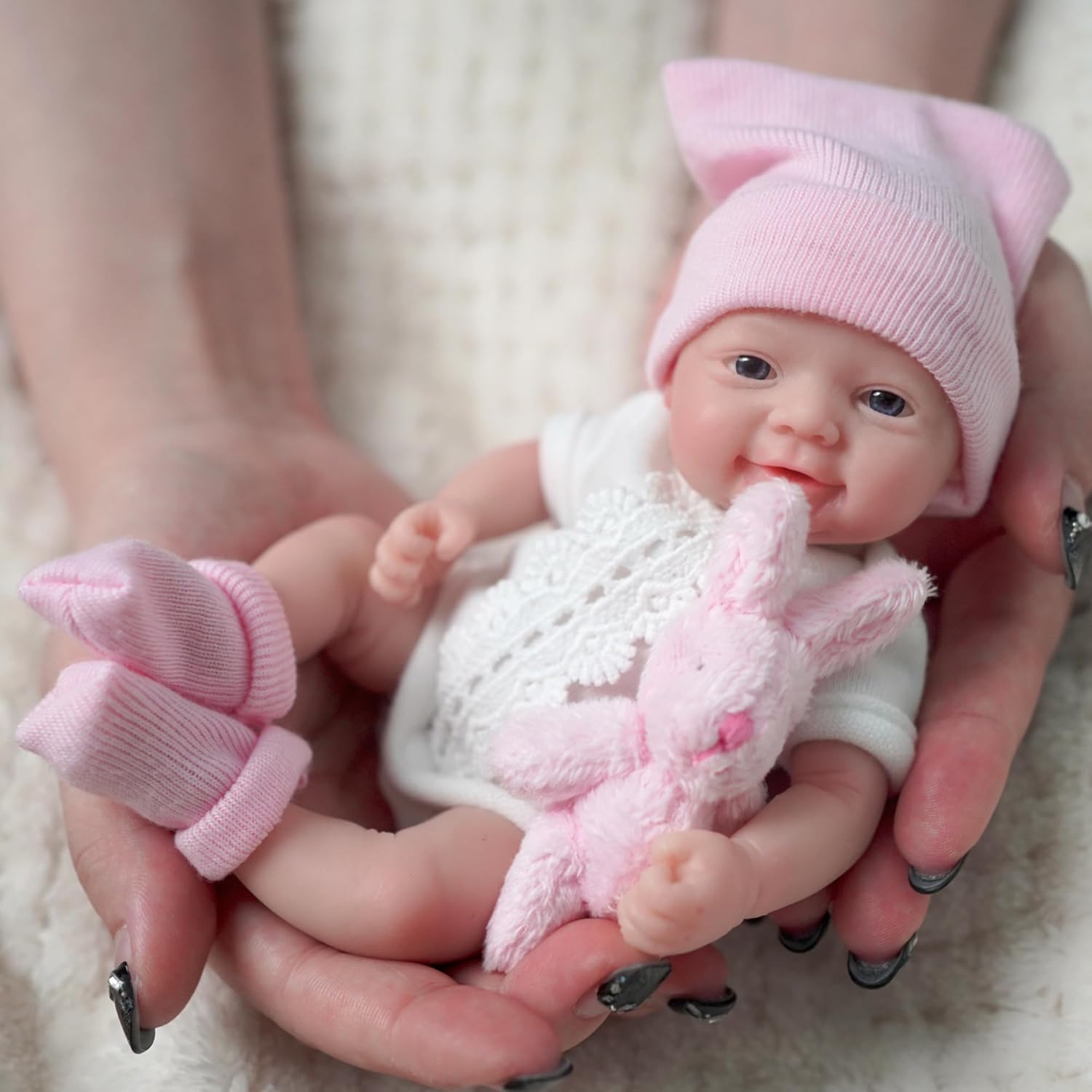Thumbnail 5 de MYREBABY Muñeca Reborn de Silicona 7" con Accesorios 👶