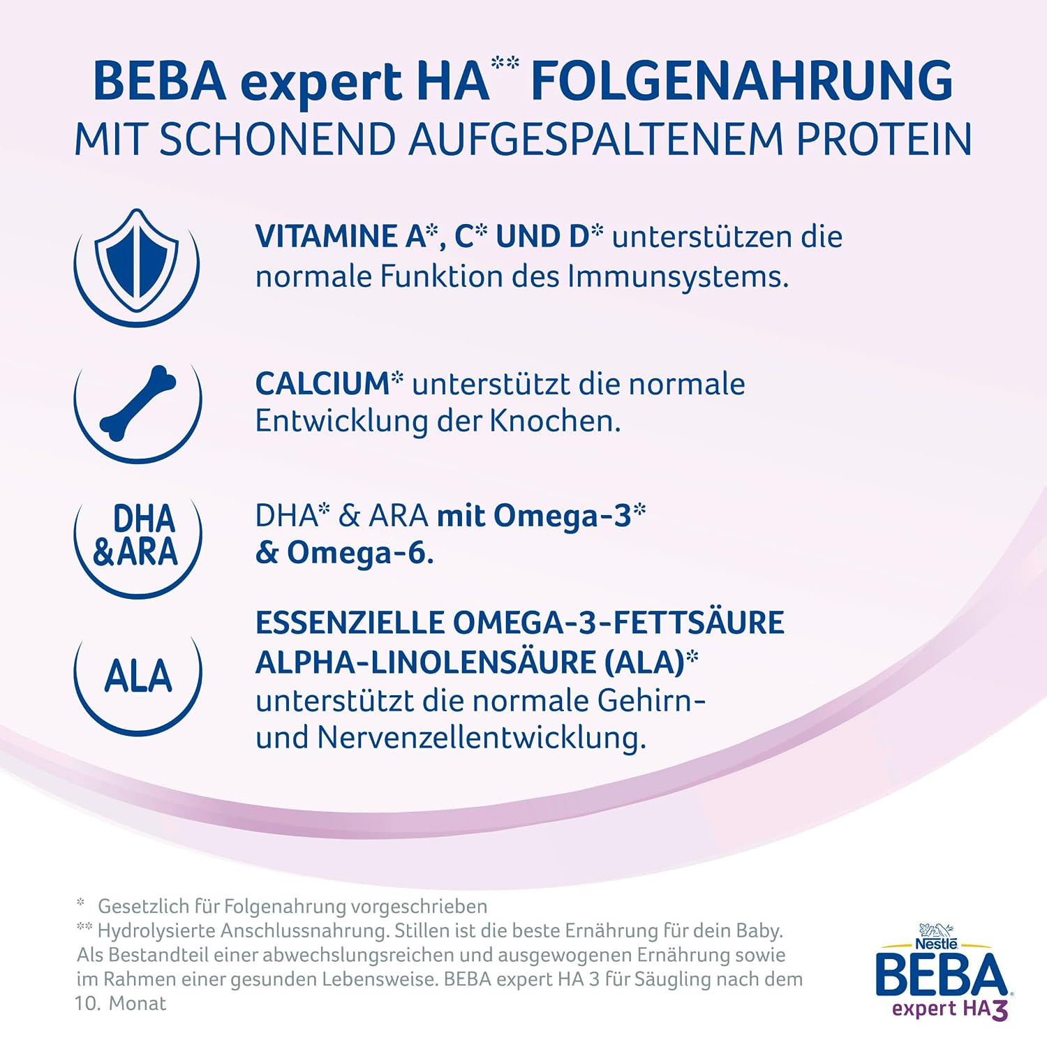 Thumbnail 6 de BEBA expert HA 2 Folgemilch nach dem 6. Monat – hydrolysiertes Protein, laktosehaltig, palmölfrei