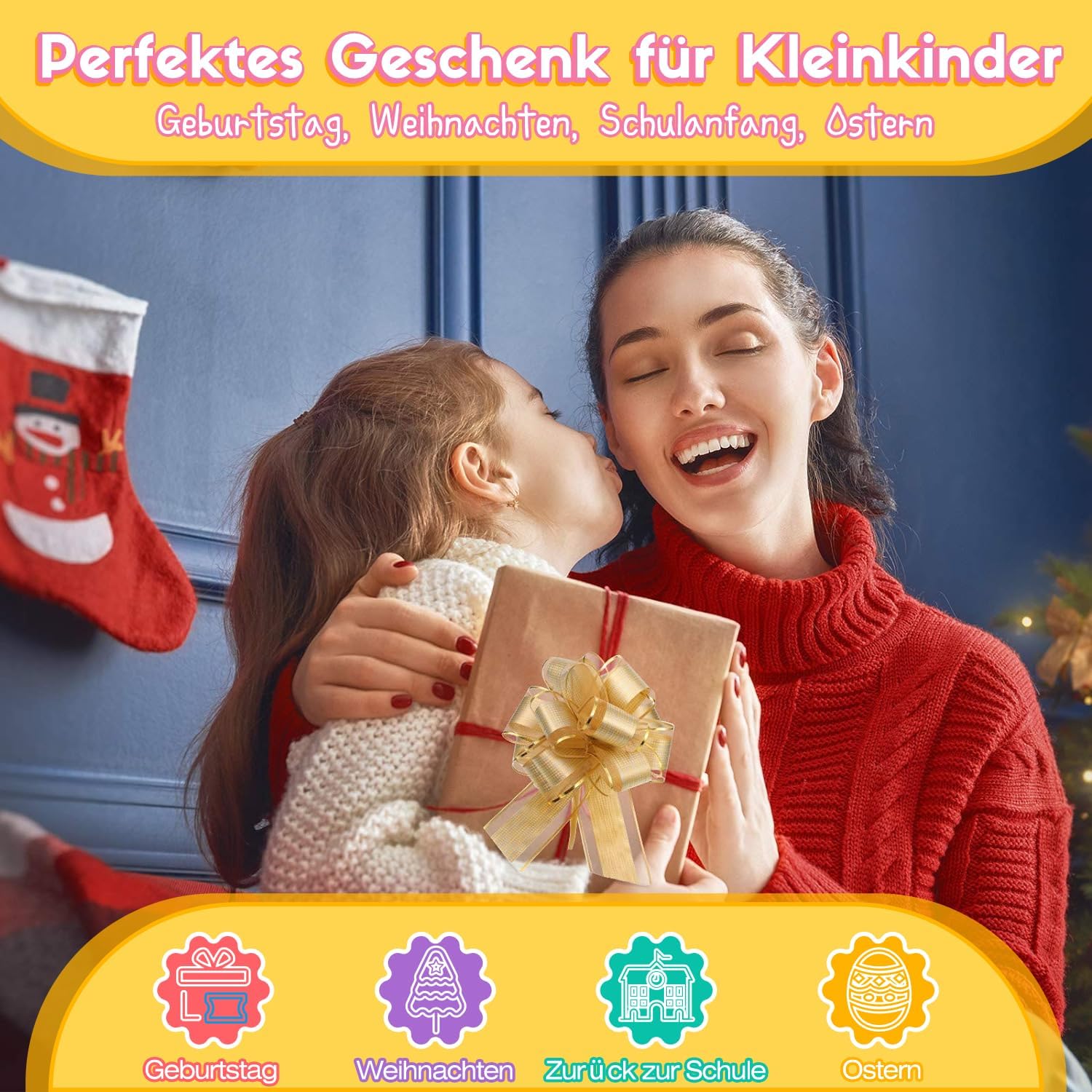 Thumbnail 6 de Montessori Busy Board ab 1 Jahr – Activity Board aus Holz mit 13 Schaltern und 24 LED-Leuchten
