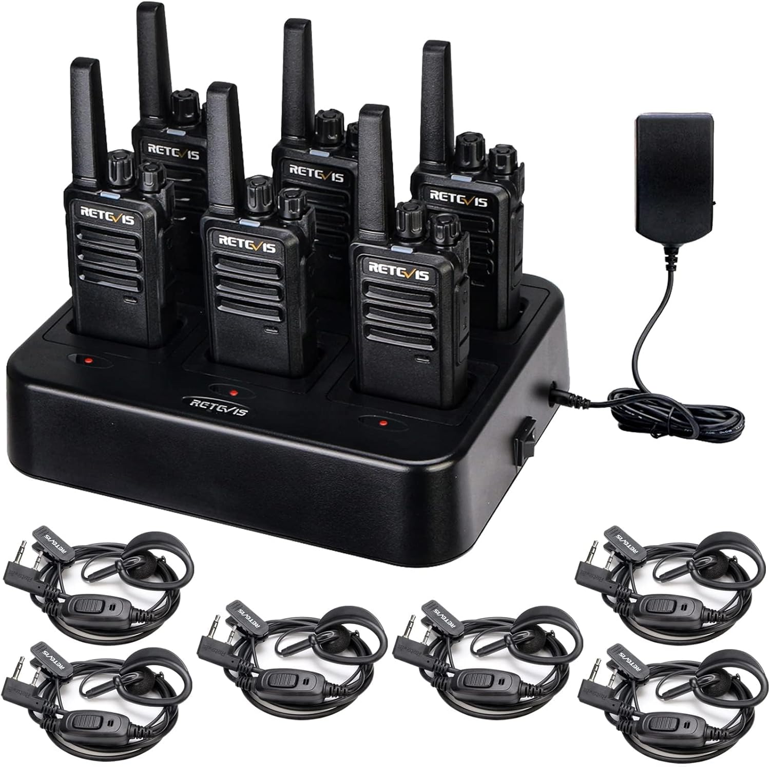 Retevis RT68 6‑pack FRS walkie talkies