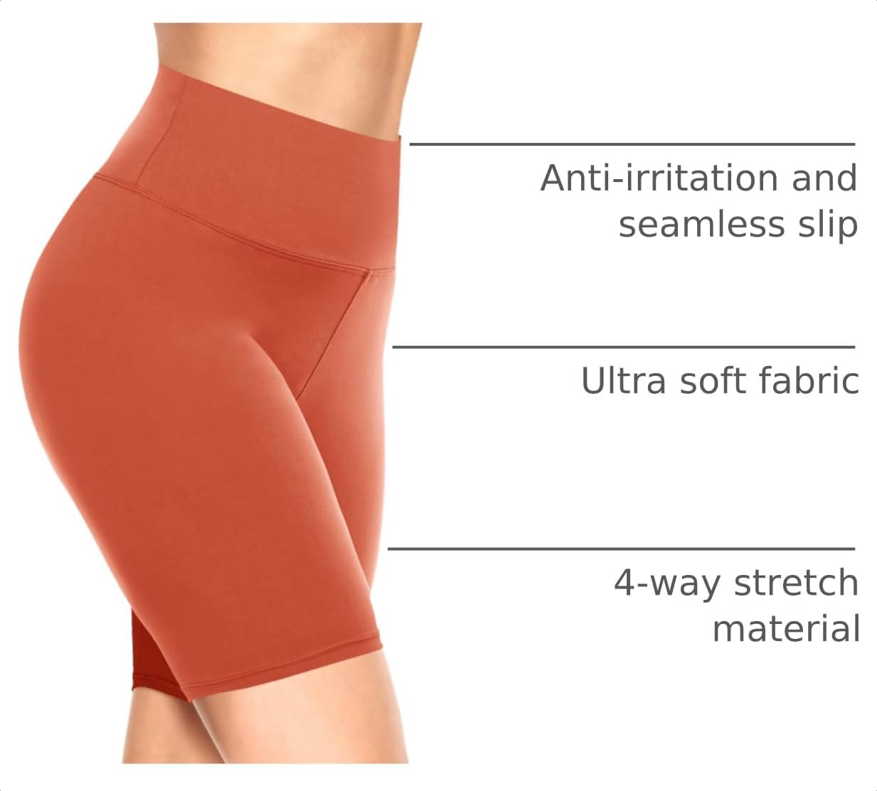 Detalle 2 de TNNZEET Biker Shorts Women - High-Waisted 8/5/3 inch Ultra-Soft Fitted Workout Shorts