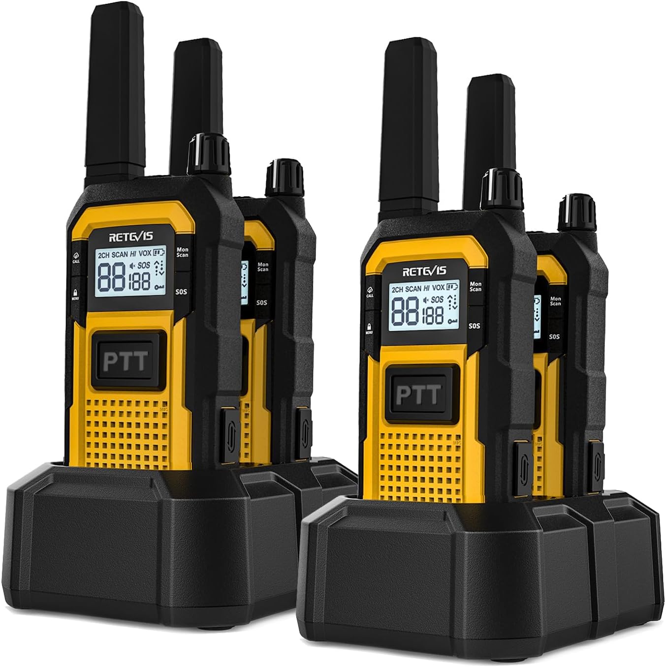 Retevis RB48 Heavy Duty Walkie Talkies 2000 mAh
