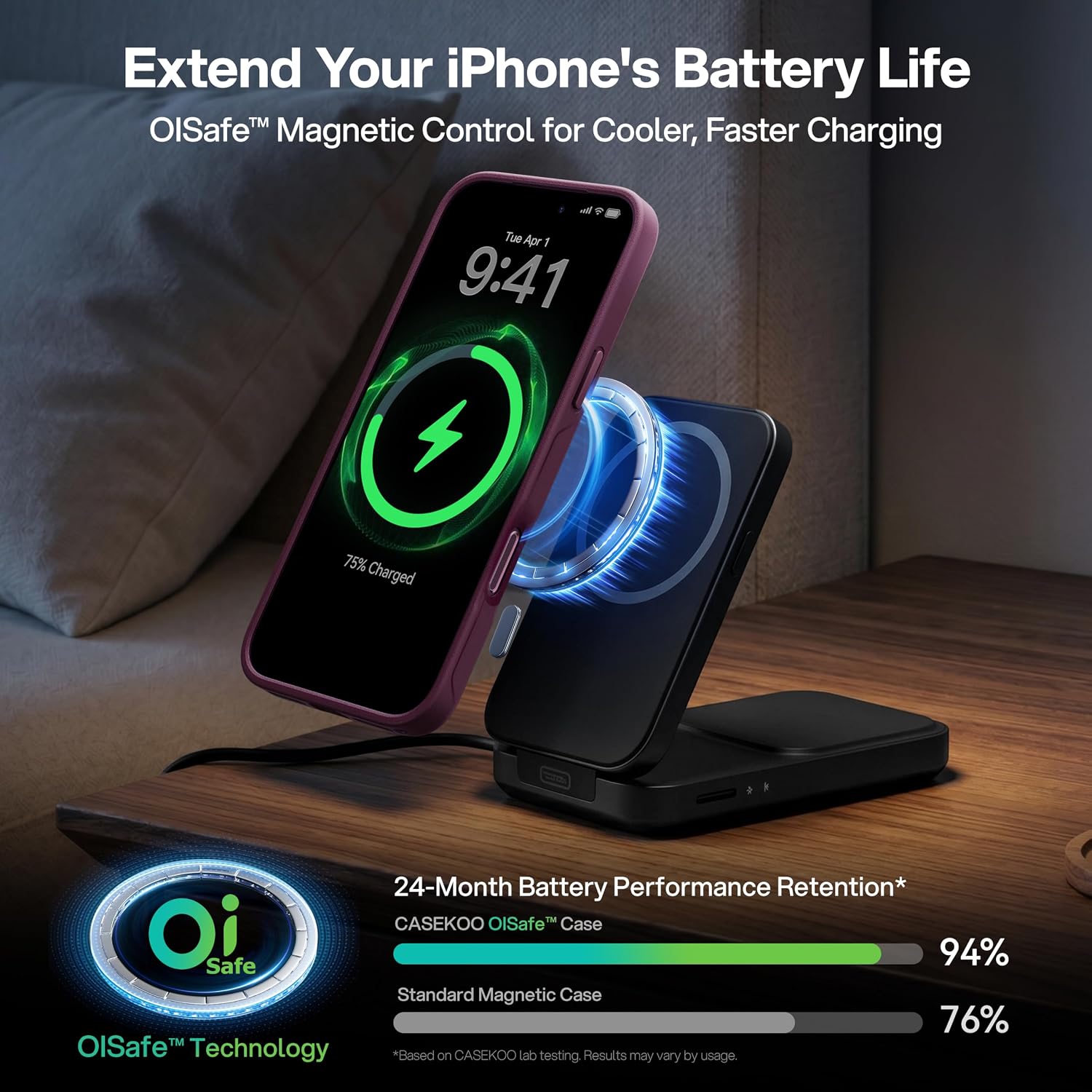 Detalle de CASEKOO iPhone 18 Pro Max case