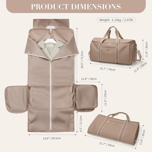 Detalle de Sac de Voyage Convertible 2 en 1 GOLF SUPAGS – 48 L, Champagne