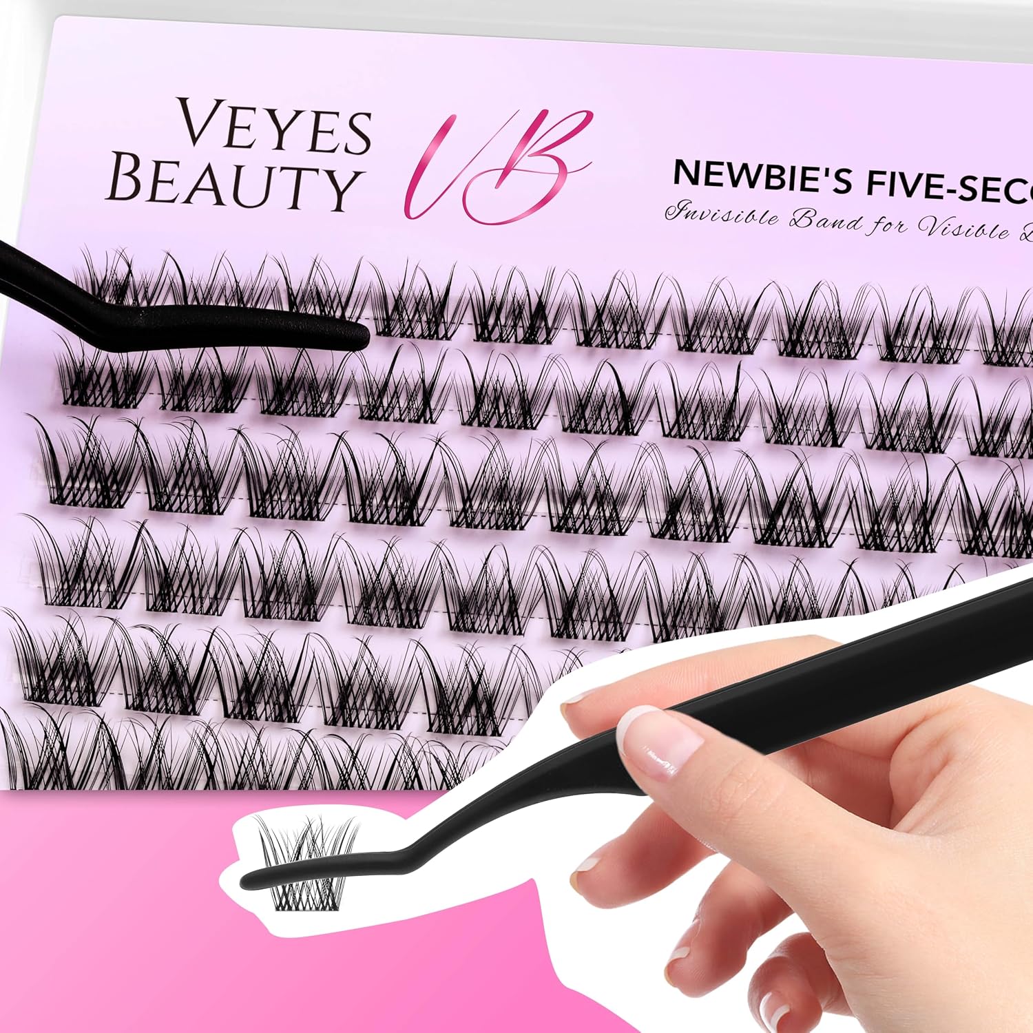 Thumbnail 5 de VEYESBEAUTY LuxeBold 8-16mm Mixed Lash Clusters