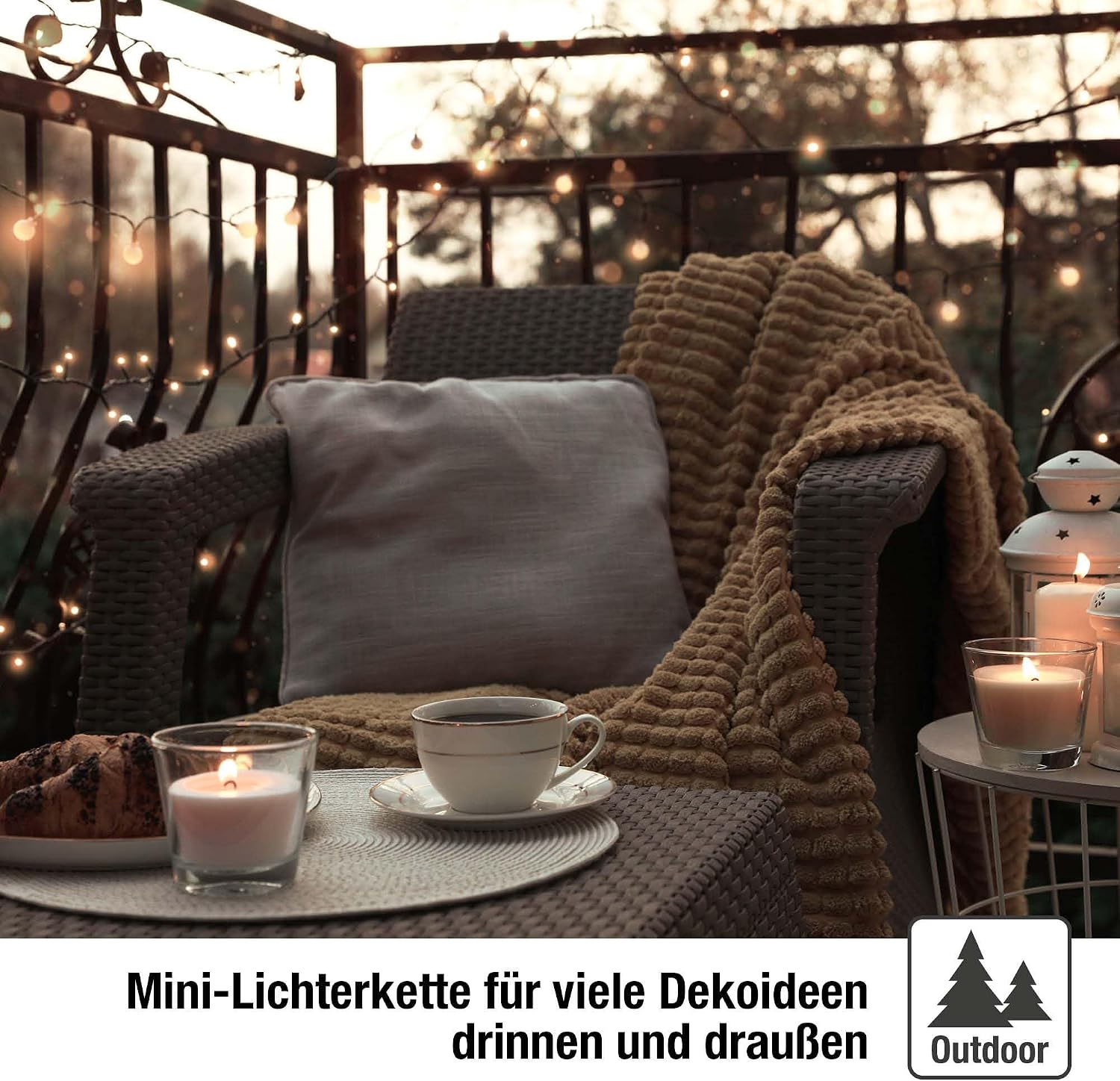 Thumbnail 4 de hellum Lichterkette außen 120 warmweiß LED