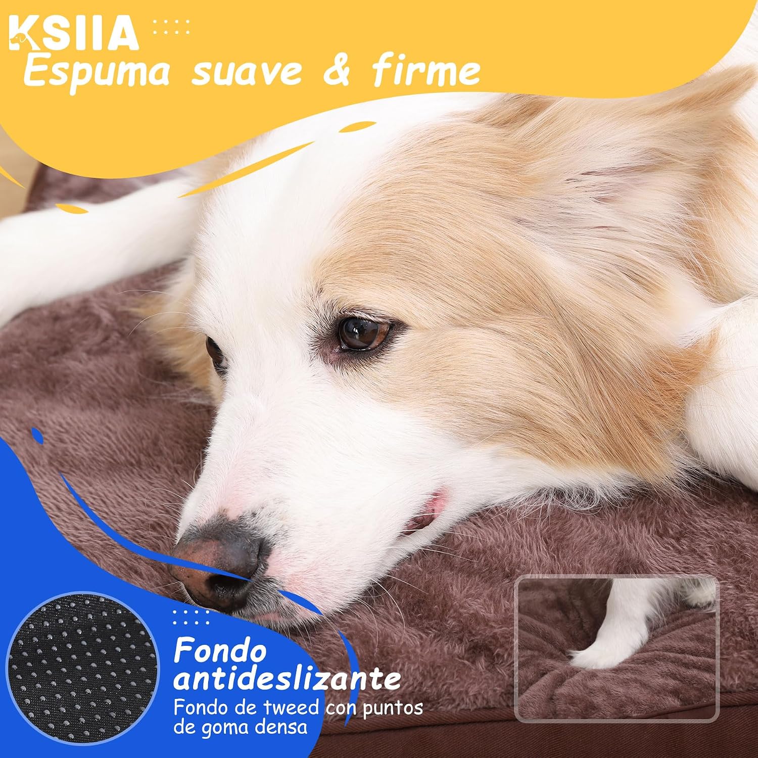 Thumbnail 3 de KSIIA Cama Ortopédica Perro 90x55 Chocolate