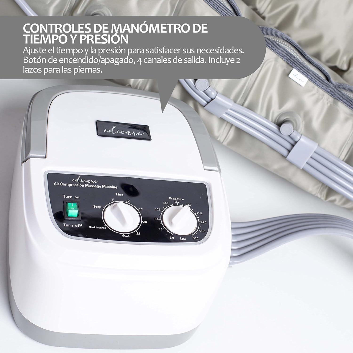 Detalle 2 de Edicare, Presoterapia para Piernas y Pies Cansados 🦵