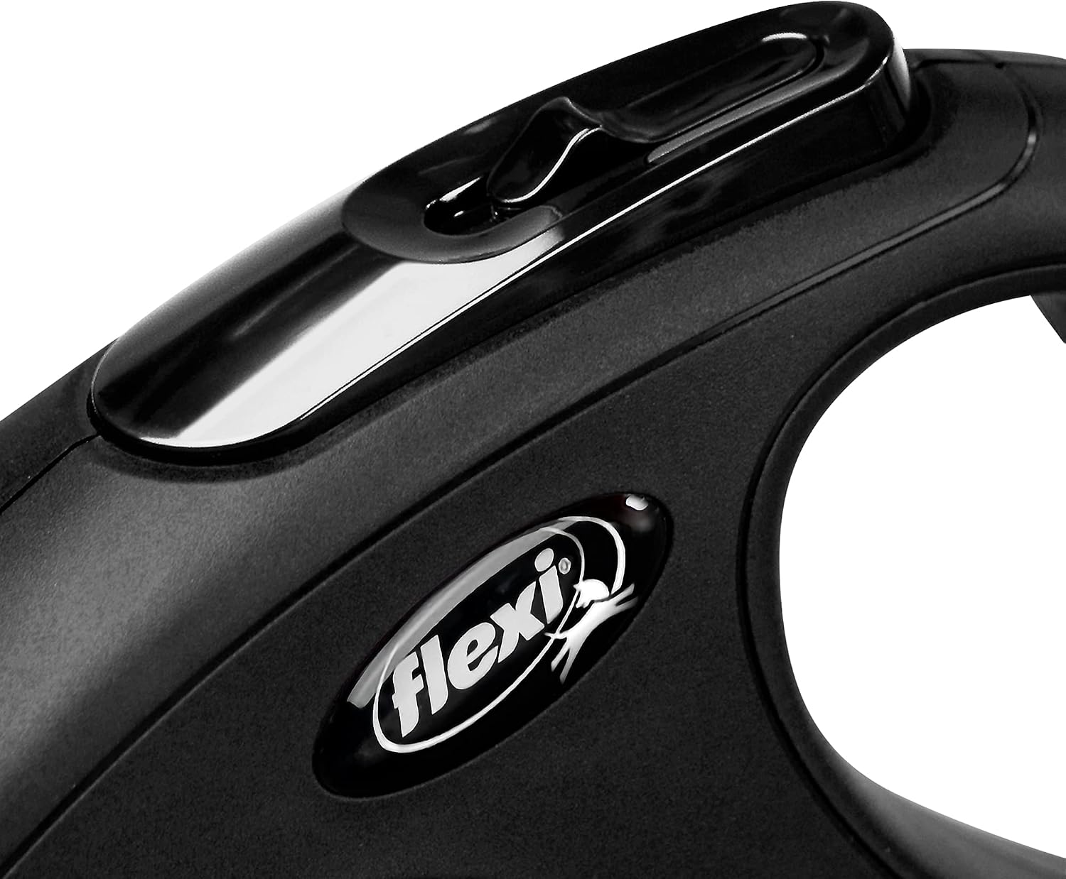 Detalle de flexi Classic S Cinta 5 m negro — correa extensible para perros hasta 15 kg