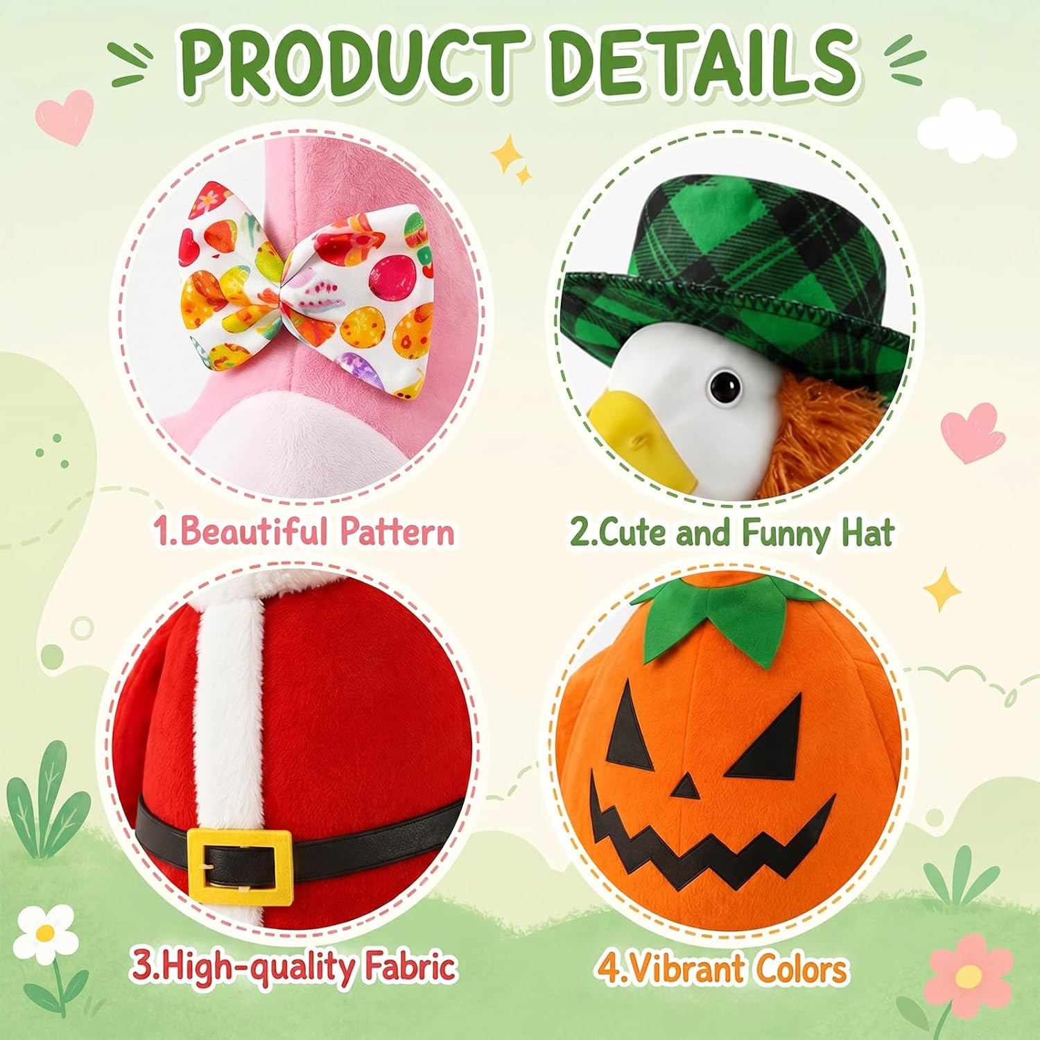 Detalle de BIHDXL 8SETPGO-1 Holiday Porch Goose Outfit Set, 8 Seasonal Looks