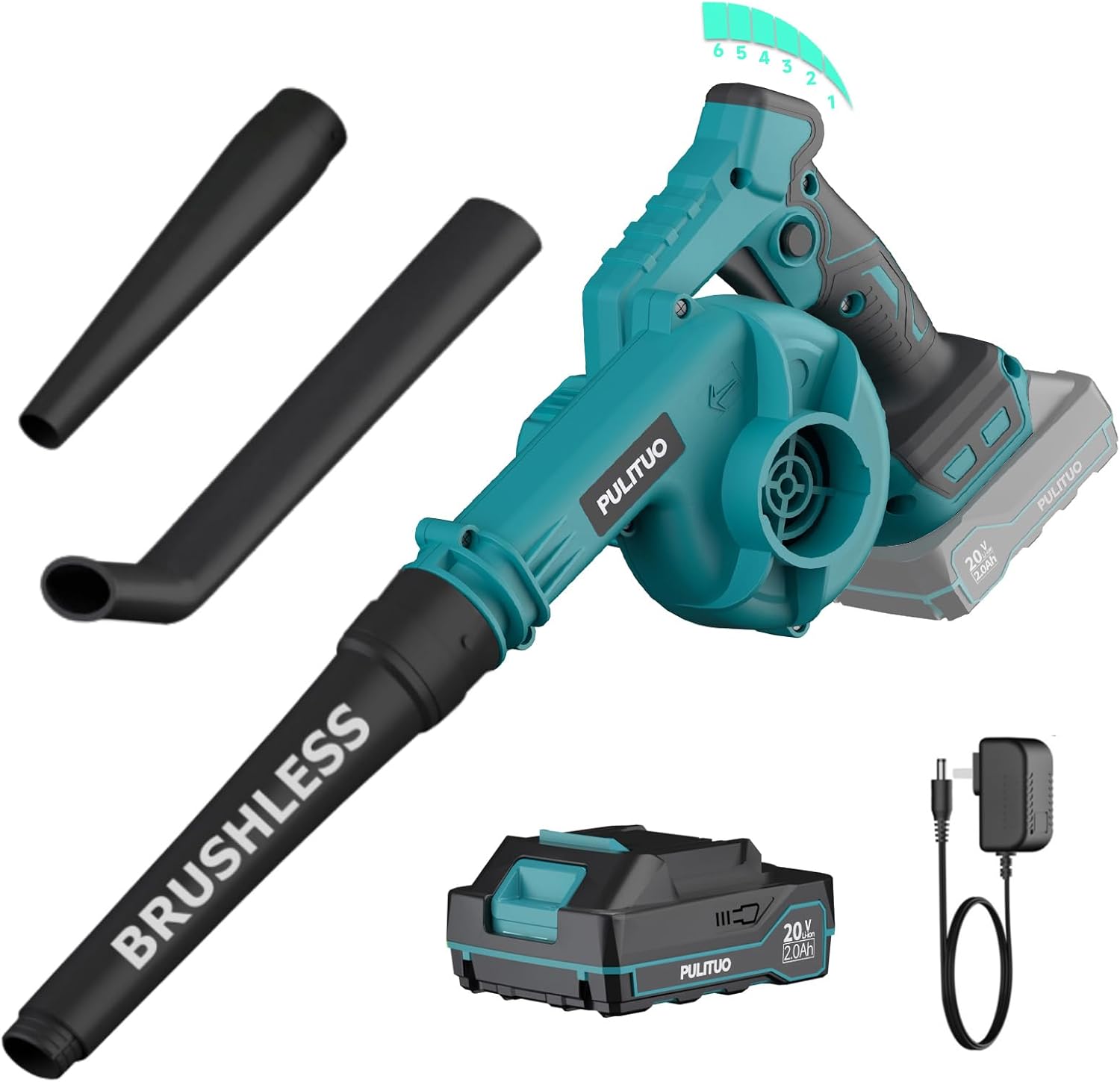 Detalle de Pulituo Cordless Leaf Blower 242 km/h