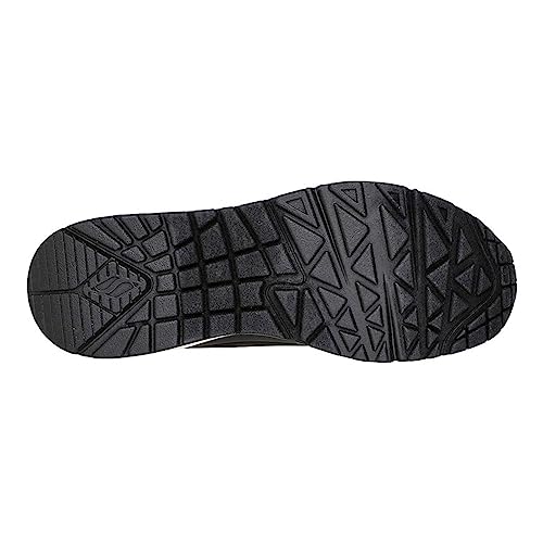 Thumbnail 5 de Skechers Uno - Shimmer Away para mujer en negro con detalle Durabuck y ribete Duraleather, talla 37.5