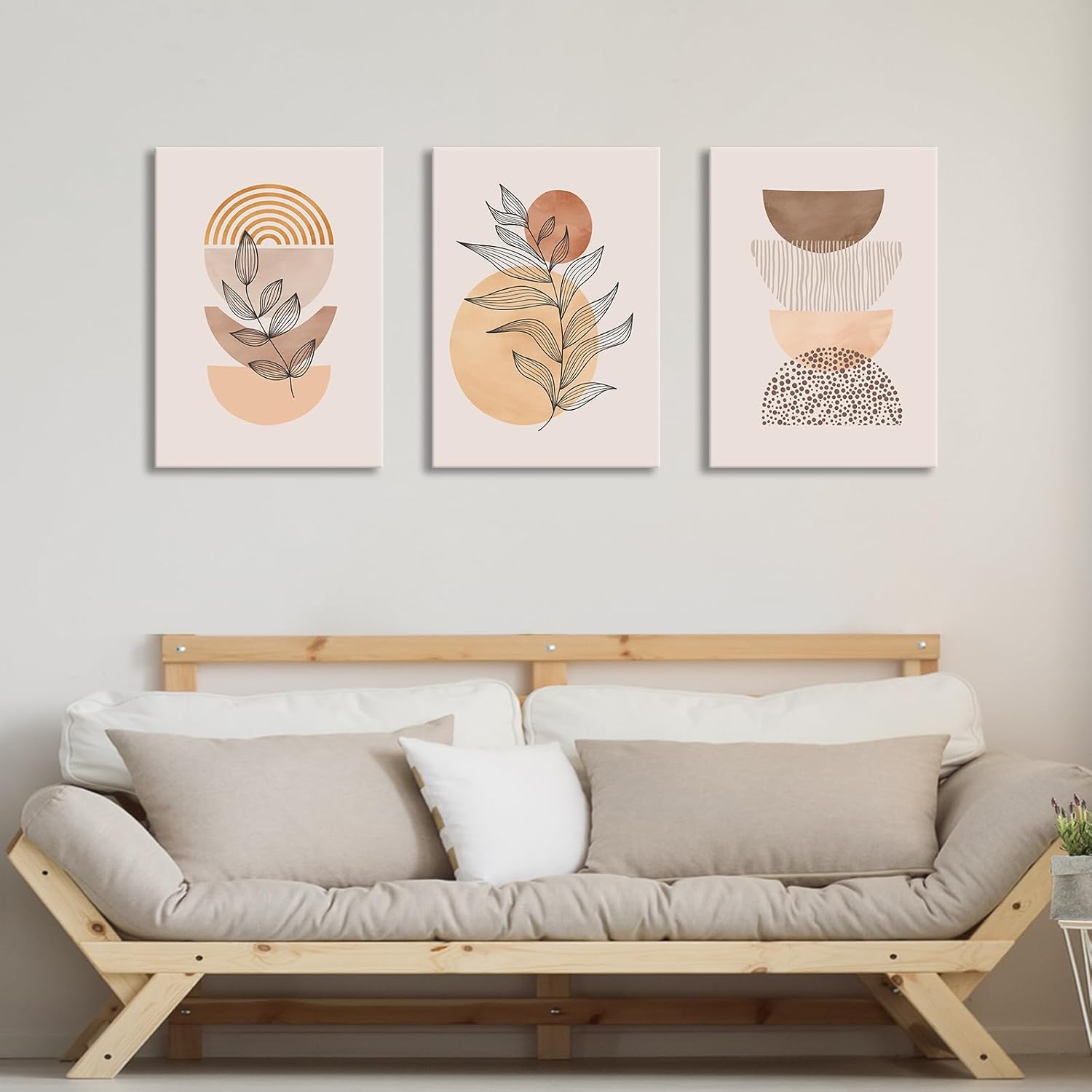 Thumbnail 4 de FajerminArt 3Pcs Framed Orange Canvas Wall Art 🎨