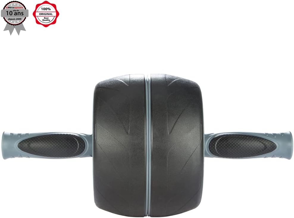 Detalle 2 de Ultrasport Premium Ab Trainer AB : ab roller compact pour abdominaux, avec tapis pour les genoux
