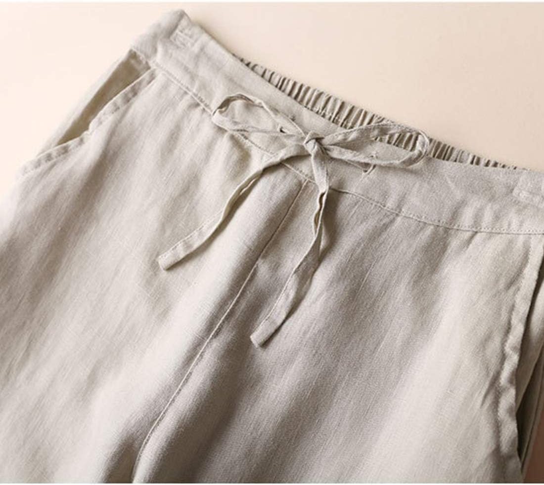 Thumbnail 3 de Tanming Linen Pants for Women: Summer High-Waisted White Linen Pants