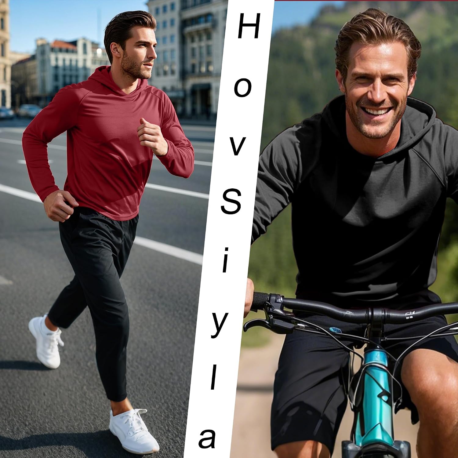 Detalle 2 de HovSiyla Men's Hooded Shirts