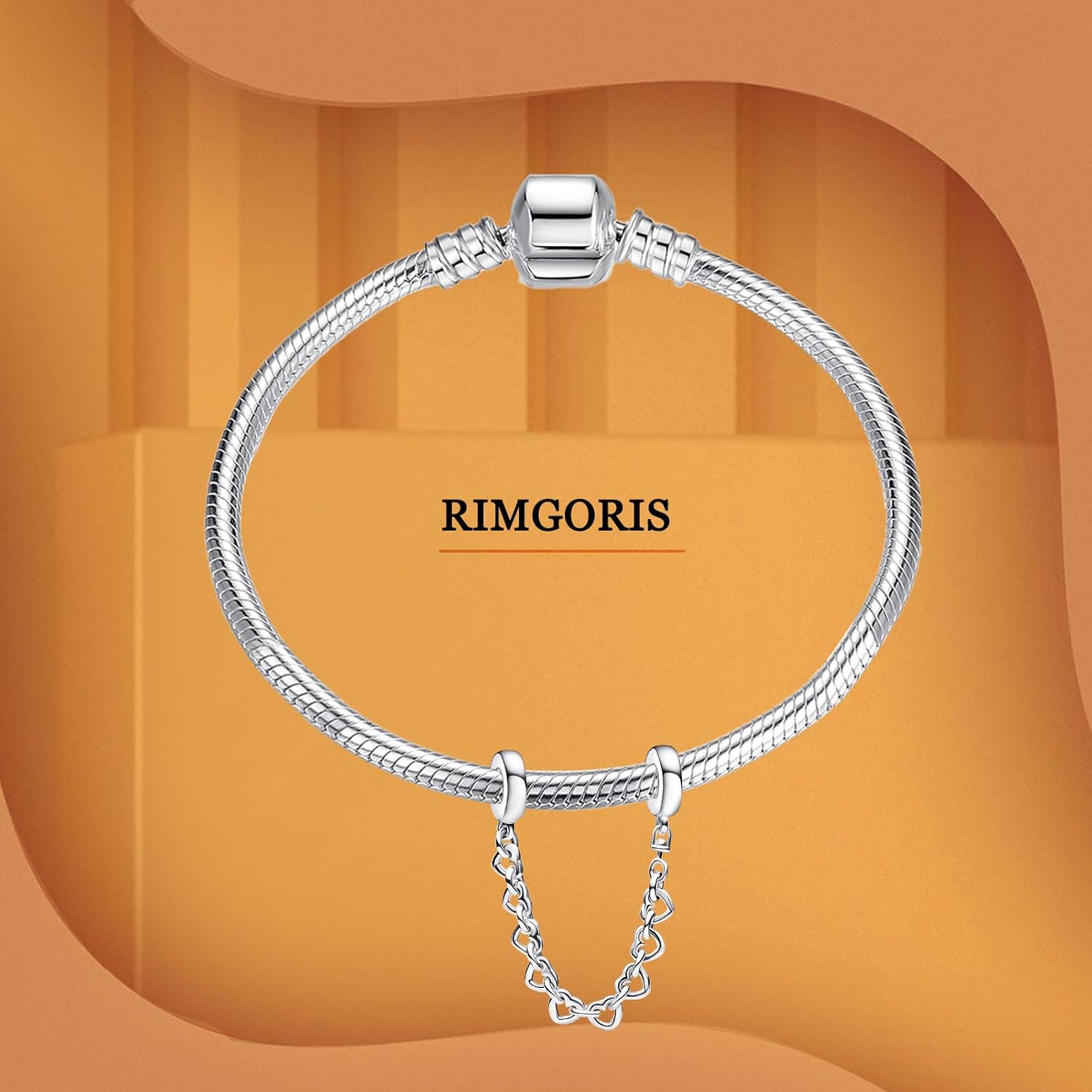 Detalle de Rimgoris charm in argento 925 con motivi Cuore e Cranio Rubino: ciondolo gioiello due toni per bracciale e collana