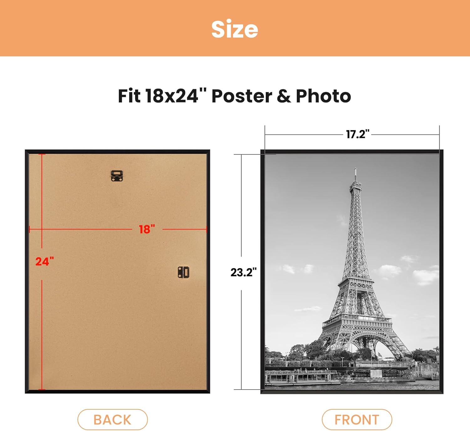Thumbnail 6 de upsimples 18 x 24 Poster Frame Pack of 3