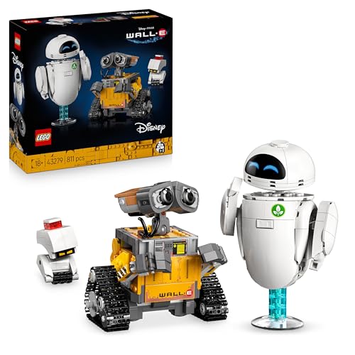 Detalle de LEGO Disney et Pixar Wall-E et Eve – Set de Construction pour Adulte, Maquette à Exposer (43279)