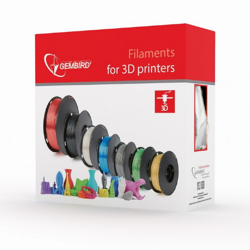 Detalle 2 de Gembird Bobina de Filamento ABS 1.75mm 1Kg Rojo — fiabilidad y color para tus impresiones 3D