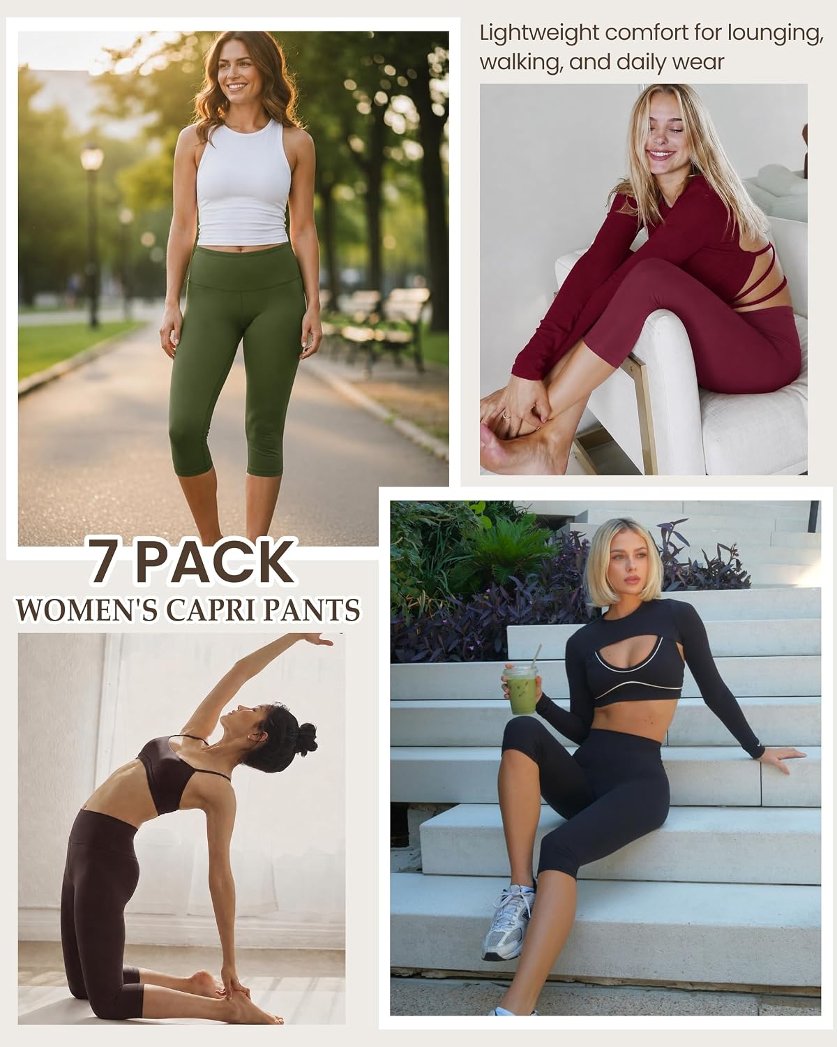 Detalle 2 de VALANDY Capri Leggings, 7-Pack